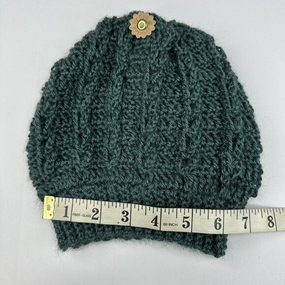 Handmade New Braided Lion RE-SPUN Yarn in Alpine Knit Beanie - Adult M/L - Picture 7 of 9